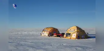 Un trineo de nieve diseñado en España y propulsado por 20 cometas cruzará la Antártida en un viaje de 80 días con carga científica