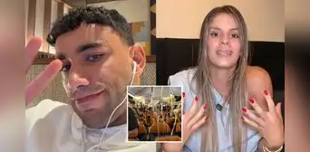 Said Palao tiene impensada reacción tras alarmante incidente del vuelo de su esposa Alejandra Baigorria: "La sobreviviente"