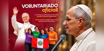 Visita del papa León XIV: voluntarios recibirán formación virtual y certificación oficial del Estado, serán 35 mil los beneficiados Visita del papa León XIV: voluntarios recibirán formación virtual y certificación oficial del Estado, serán 35 mil los beneficiados