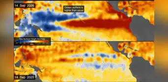 La NASA advierte sobre el posible El Niño más intenso desde 1950: detectan calentamiento anómalo y cambios de color en el Pacífico La NASA advierte sobre el posible El Niño más intenso desde 1950: detectan calentamiento anómalo y cambios de color en el Pacífico