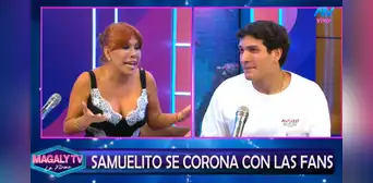Hijo de María Pía Copello confiesa a Magaly Medina si tendría un romance con una modelo de la farándula: “¿Me sacarías (un ampay)?”
