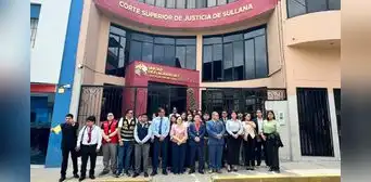 Estudiantes de derecho de la UPAO participan en la “Ruta de la Flagrancia” en la Corte Superior de Justicia de Sullana