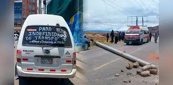 Transportistas acatan paro de 24 horas y mantienen pedido de subir el pasaje a S/1,50 en Puno Transportistas acatan paro de 24 horas y mantienen pedido de subir el pasaje a S/1,50 en Puno