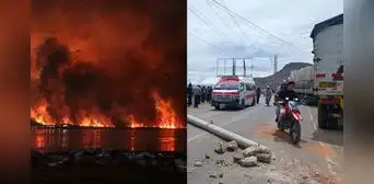Puno entre el fuego y el paro: incendio arrasa 200 hectáreas y transportistas paralizan la ciudad Puno entre el fuego y el paro: incendio arrasa 200 hectáreas y transportistas paralizan la ciudad