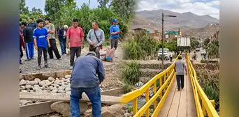 Más de 100 vecinos de Comas y Puente Piedra levantan puente artesanal ante El Niño, denuncian abandono de autoridades: "No se hacen presente" Más de 100 vecinos de Comas y Puente Piedra levantan puente artesanal ante El Niño, denuncian abandono de autoridades: "No se hacen presente"