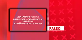 Es falso que Guido Iñigo haya ganado la alcaldía de VMT por un supuesto fraude: no hay pruebas que sustenten la acusación y el conteo oficial aún sigue en curso
