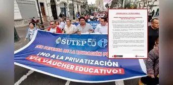 Ministerio de Educación amenaza con sanciones y recorte de sueldo a maestros que acaten paro del Sutep este jueves Ministerio de Educación amenaza con sanciones y recorte de sueldo a maestros que acaten paro del Sutep este jueves
