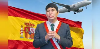 Congresista fujimorista Eduardo Castillo viajó a España en su semana de representación y en plena emergencia por lluvias en Piura