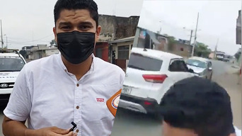 Un periodista ecuatoriano es víctima de robo, mientras realizaba una transmisión en vivo. Foto: composición LR/ND Noticias