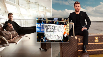 Lionel Messi protagonizó la última campaña de Louis Vuitton. Foto: composición Lol/captura de Twitter