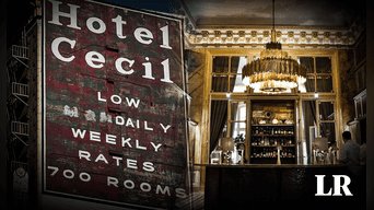 El famoso y terrorífico Hotel Cecil. Foto: Composición de Fabrizio Oviedo-LR/Netflix/ABC