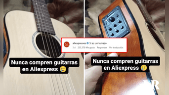 ¿Lo estafaron? Compró una guitarra en AliExpress, pero suena 'raro'. Foto: composición LR/Instagram/@ore.leonis