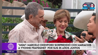 Marcelo Oxenford agradeció a su esposa por sus 35 años de relación. Foto: captura 'Mande quien mande'