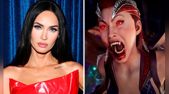 Megan Fox afirmó que la vampiresa Nitara se parece en algo a ella. Foto: composición LR/People/captura  Warner Bros. Games YouTube