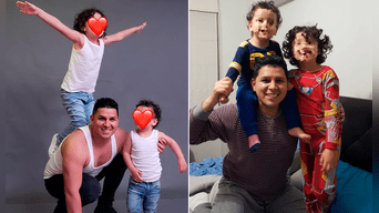 Néstor Villanueva dedica tierno mensaje a sus 2 hijos. Fotos: composición LR/Instagram/Néstor Villanueva