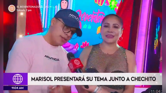 Marisol feliz de grabar con 'Chechito' el tema ‘La noche y tu foto’. Captura América TV