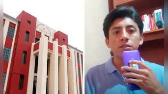 El joven estudiante de la UNI fue felicitado por su gran explicación sobre cada uno de los cursos. Foto: composición LOL / La República / @VincentZUC