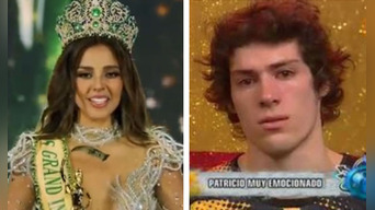 Patricio Parodi y Luciana Fuster fueron protagonistas de los memes tras victoria de la modelo en el MGI. Foto: captura MGI/Twitter