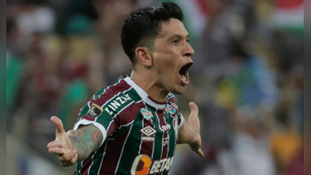 Germán Cano fue clave para el primer título de Fluminense en la Copa Libertadores. Foto: EFE