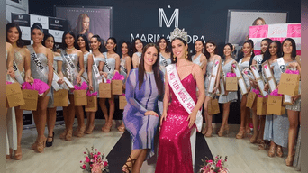 Marina Mora se mostró satisfecha con las 25 modelos, quienes fueron elegidas entre 90 candidatas. Foto: difusión