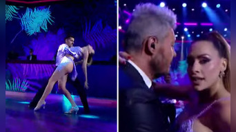 Milett Figueroa casi le roba un beso a Marcelo Tinelli. Foto: captura 'Bailando 2023'