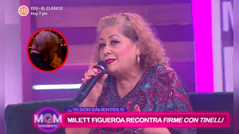 Martha Valcárcel no cree que el beso entre Tinelli y su hija sea parte del show. Foto: captura América TV