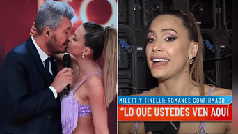 Milett Figueroa asegura que Marcelo Tinelli la agarró por sorpresa en 'Bailando'. Fotos: captura América TV Argentina