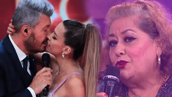 Mamá de Milett Figueroa sorprende con su reacción al ver el beso entre de su hija con Tinelli. Foto: captura América TV