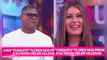'Chiquito' Flores se mostró orgulloso de su novia, quien es empresaria, cantante y psicóloga. Foto: América TV