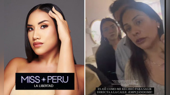Candidata y directora regional del Miss Perú se enfrentaron cara a cara. Foto: composición LR/Miss Perú La Libertad Instagram/captura Mariana Lucia Andonaire Martínez Instagram