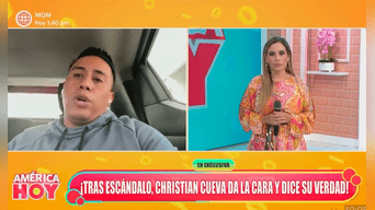 Christian Cueva pidió perdón a su aún esposa, Pamela López, por sus errores. Foto: captura América TV