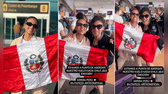 Ruby Palomino y Lita Pezo fueron despedidas por sus fans en el Aeropuerto Internacional Jorge Chávez. Fotos: captura Instagram