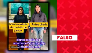 Es falso que Catherin Palomino aparezca en una antigua foto con un arma blanca: imagen fue generada con IA