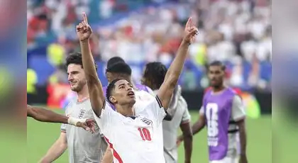 Jude Bellingham celebra. Foto: AFP.