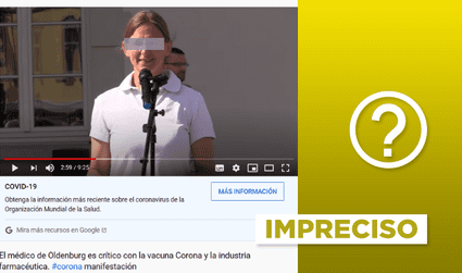 Video de doctora alemana sobre “la verdad el coronavirus” contiene imprecisiones