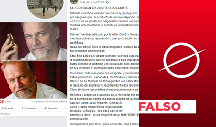 Es falso que se apropiaron de la “creación del científico” Andreas Kalcker