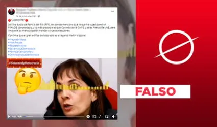 No, Patricia del Río no dijo en un audio que hay un “fraude comprobado” en las elecciones