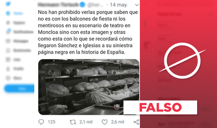 Es falso que fotografía de fallecidos en una morgue fue tomada en España durante la pandemia
