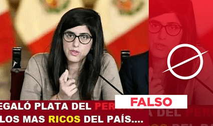 Es falso que María Antonieta Alva haya “donado” 40 millones de soles al Grupo El Comercio 