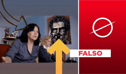 Es falsa la foto que vincula a Rocío Silva con pintura del terrorista Abimael Guzmán