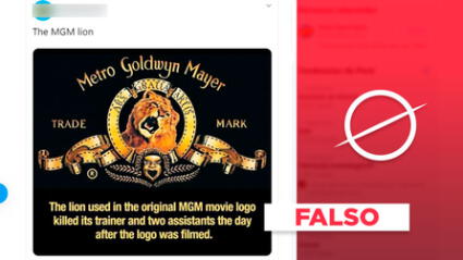 Es falso que el ‘primer león de la Metro Goldwynn Mayer’ mató a su entrenador