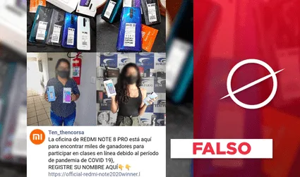 Es falso que están regalando celulares vía Facebook: es phishing