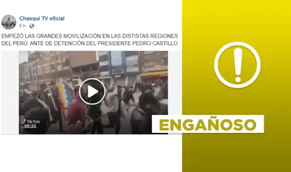 No, el video en el que piden “guerra civil” no corresponde a la crisis política de Perú