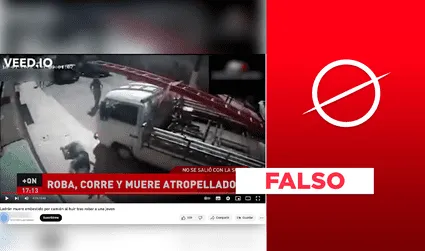 No, asaltante que fue atropellado tras robar a transeúnte no murió, como señalaron medios