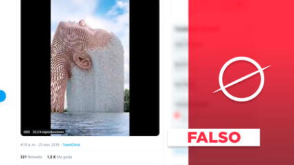 Video de “mujer cascada” no es real: se trata de una animación digital