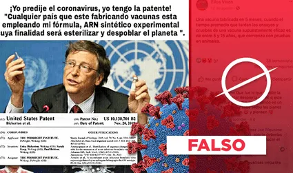 No, Bill Gates no patentó el nuevo coronavirus ni tiene la fórmula de la vacuna