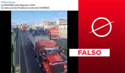 No, video no expone a manifestantes llegando a Lima para el cierre del Congreso