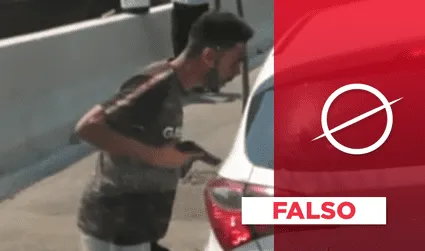 Es falso que video viral de asaltante extranjero robando a mano armada sea en Perú [VIDEO]