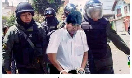 Es falso que la Policía de Bolivia arrestó a Evo Morales