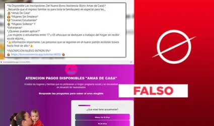 Es falso que fundación Ayuda en Acción y Latam promuevan inscripción para “Bono Amas de Casa”